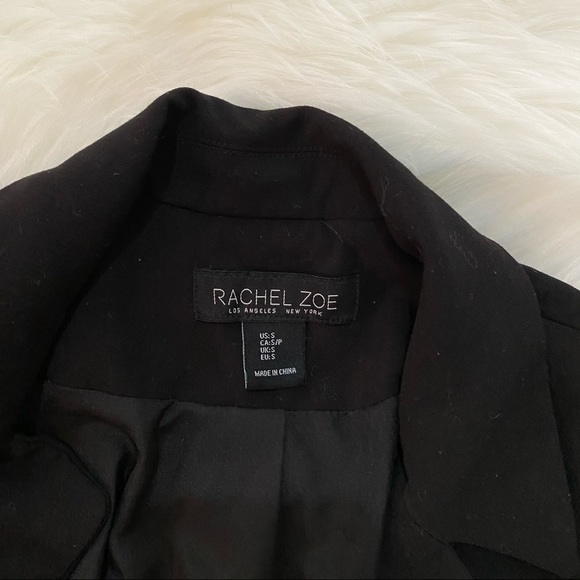 Rachel Zoe | Black Open Blazer Vest Jacket - Picture 6 of 6